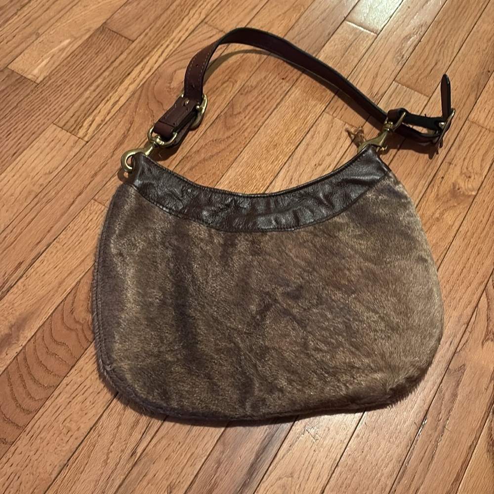 Pony up brand Brown Leather Women's Bag - Picture 2 of 10